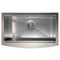 33 In. Moritz Farmhouse Apron Mount Single Bowl Satin Stainless Steel Kitchen Sink With Bottom Grid And Accessories