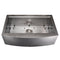 33 In. Moritz Farmhouse Apron Mount Single Bowl Satin Stainless Steel Kitchen Sink With Bottom Grid And Accessories