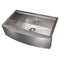 33 In. Moritz Farmhouse Apron Mount Single Bowl Satin Stainless Steel Kitchen Sink With Bottom Grid And Accessories