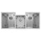 45 In. Breckenridge Undermount Triple Bowl Stainless Steel Kitchen Sink With Bottom Grid And Accessories