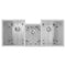 45 In. Breckenridge Undermount Triple Bowl Satin Stainless Steel Kitchen Sink With Bottom Grid