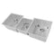 45 In. Breckenridge Undermount Triple Bowl Satin Stainless Steel Kitchen Sink With Bottom Grid