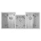 45 In. Breckenridge Undermount Triple Bowl Satin Stainless Steel Kitchen Sink With Bottom Grid