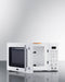 Compact Microwave with USB Ports and Allocator