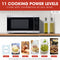 1.1 Cu. Ft. 1000w Stainless Steel Countertop Microwave Oven