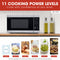 1.1 Cu. Ft. 1000w Smart Stainless Steel Countertop Microwave Oven