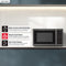 1.4 Cu. Ft. 1100w Black Stainless Steel Countertop Microwave Oven
