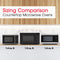 1.4 Cu. Ft. 1100w Black Stainless Steel Countertop Microwave Oven