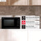1.4 Cu. Ft. 1100w Black Countertop Microwave Oven