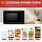 1.4 Cu. Ft. 1100w Black Countertop Microwave Oven