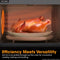1.5 Cu. Ft. 900w Black Convection Countertop Microwave Oven