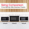 1.5 Cu. Ft. 900w Black Convection Countertop Microwave Oven