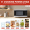 1.6 Cu. Ft. 1100w Stainless Steel Countertop Microwave Oven