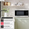 2.2 Cu. Ft. 1200w Stainless Steel Countertop Microwave Oven