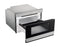 24 In. 1.2 Cu. Ft. 950w Stainless Steel Smart Easy Wave Open Microwave Drawer Oven