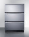 24" Wide Built-In 3-Drawer Outdoor All-Refrigerator
