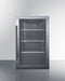 Shallow Depth Indoor/Outdoor Beverage Cooler, ADA Compliant