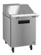 Refrigerator, Single Section Mega Top Prep Table, Stainless Door