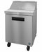 Refrigerator, Single Section Sandwich Prep Table, Stainless Door