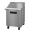 Refrigerator, Single Section Mega Top Prep Table, Stainless Door