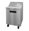 Refrigerator, Single Section Sandwich Prep Table, Stainless Door