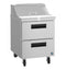 Refrigerator, Single Section Sandwich Prep Table, Stainless Drawers