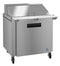 Refrigerator, Single Section Mega Top Prep Table, Stainless Door