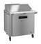Refrigerator, Single Section Mega Top Prep Table, Stainless Door