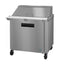 Refrigerator, Single Section Mega Top Prep Table, Stainless Door