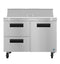 Refrigerator, Two Section Sandwich Prep Table, Drawer/Door Combo