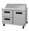 Refrigerator, Two Section Sandwich Prep Table, Drawer/Door Combo