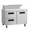 Refrigerator, Two Section Sandwich Prep Table, Drawer/Door Combo