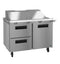 Refrigerator, Two Section Mega Top Prep Table, Drawer/Door Combo