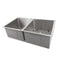 33 In. Anton Undermount Double Bowl Stainless Steel Kitchen Sink With Bottom Grid