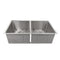 33 In. Anton Undermount Double Bowl Stainless Steel Kitchen Sink With Bottom Grid