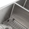 33 In. Anton Undermount Double Bowl Stainless Steel Kitchen Sink With Bottom Grid