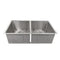 33 In. Anton Undermount Double Bowl Stainless Steel Kitchen Sink With Bottom Grid