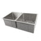 33 In. Anton Undermount Double Bowl Stainless Steel Kitchen Sink With Bottom Grid