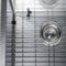 33 In. Anton Undermount Double Bowl Satin Stainless Steel Kitchen Sink With Bottom Grid
