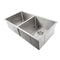 36 In. Anton Undermount Double Bowl Stainless Steel Kitchen Sink With Bottom Grid