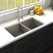 36 In. Anton Undermount Double Bowl Stainless Steel Kitchen Sink With Bottom Grid