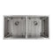 36 In. Anton Undermount Double Bowl Stainless Steel Kitchen Sink With Bottom Grid