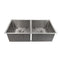 36 In. Anton Undermount Double Bowl Stainless Steel Kitchen Sink With Bottom Grid