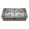 36 In. Anton Undermount Double Bowl Satin Stainless Steel Kitchen Sink With Bottom Grid