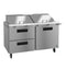 Refrigerator, Two Section Mega Top Prep Table, Drawer/Door Combo