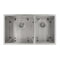 33 In. Chamonix Undermount Double Bowl Stainless Steel Kitchen Sink With Bottom Grid