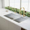33 In. Chamonix Undermount Double Bowl Stainless Steel Kitchen Sink With Bottom Grid