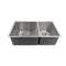 33 In. Chamonix Undermount Double Bowl Stainless Steel Kitchen Sink With Bottom Grid