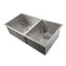 36 In. Chamonix Undermount Double Bowl Stainless Steel Kitchen Sink With Bottom Grid