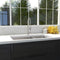 36 In. Chamonix Undermount Double Bowl Stainless Steel Kitchen Sink With Bottom Grid
